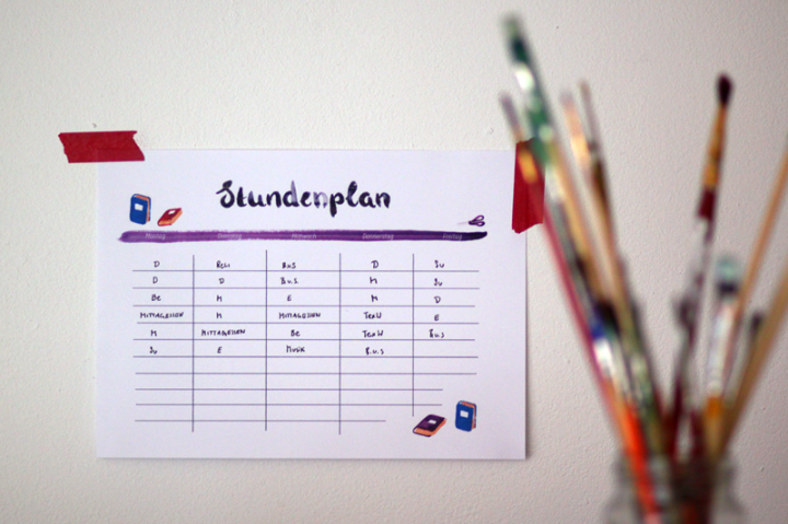 Stundenplan | we love handmade