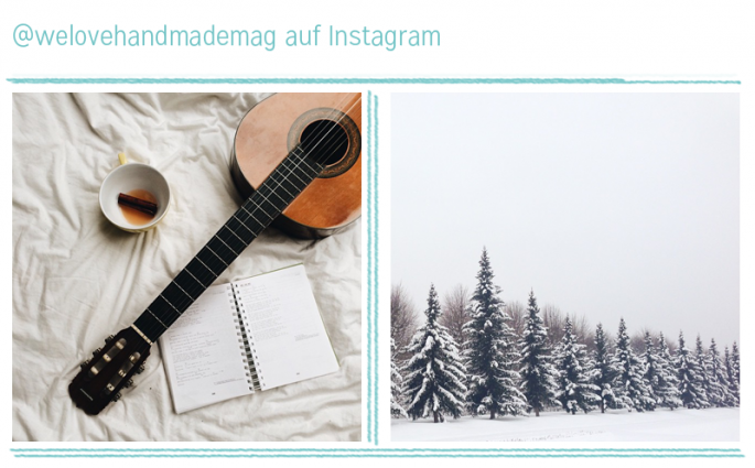 Gitarre und Schnee - we love Instagram | we love handmade