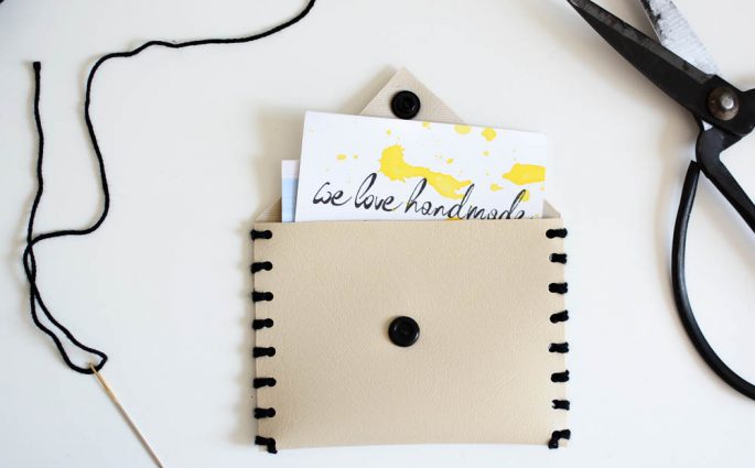 Leder-Täschchen DIY | we love handmade