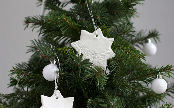 Clay-Stern als Baumschmuck | we love handmade