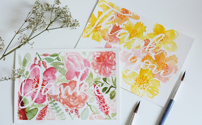 Muttertagskarten: Aquarell-DIY | we love handmade