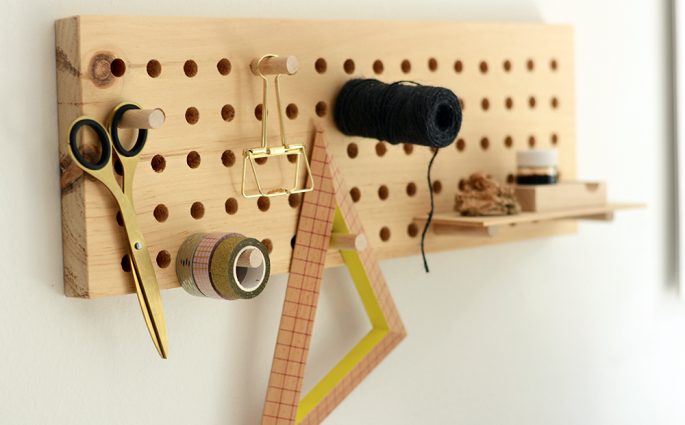 Pegboard aus Holz | we love handmade