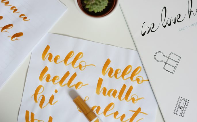 Brush Lettering Workshop in Wien | we love handmade