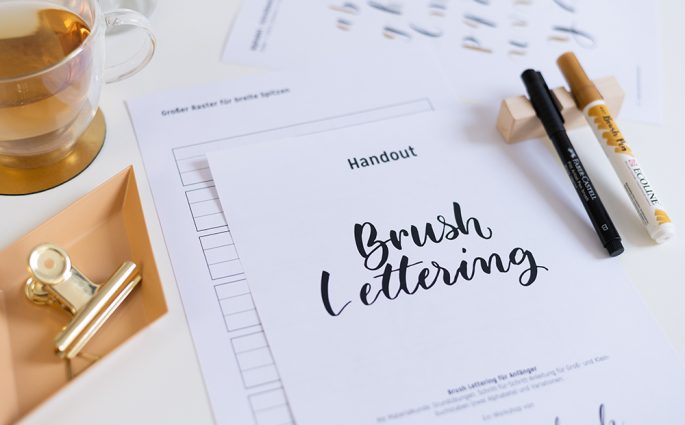 Brush Lettering Onlinekurs | we love handmade