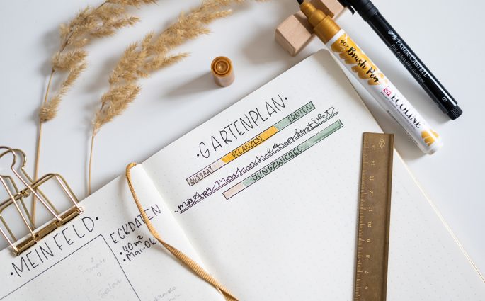 Bullet Journal Gartenplaner | we love handmade