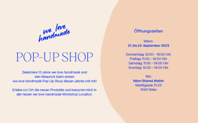 Save The Date: we love handmade Pop-Up Shop September | we love handmade