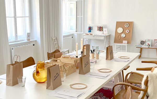 Stick-Workshop im studio k in der Kandlgasse | we love handmade