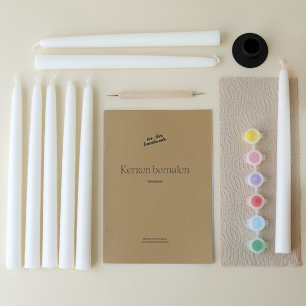 Craft Kit Kerzen bemalen | we love handmade