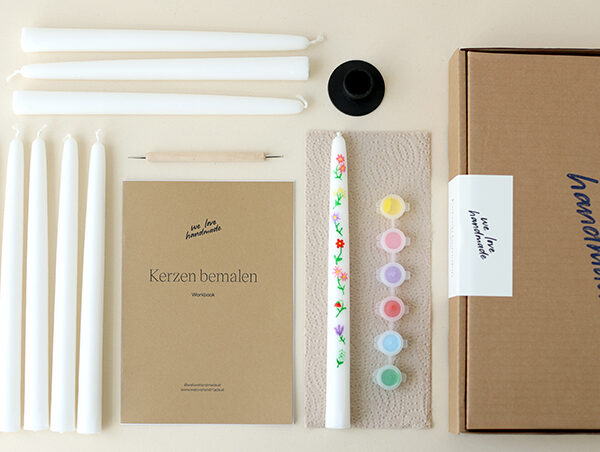 Neu im Shop: Craft Kit Kerzen bemalen | we love handmade