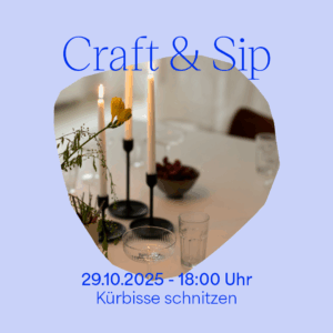Craft & Sip — Kürbisse schnitzen: Halloween-Edition Oktober 2025 | we love handmade