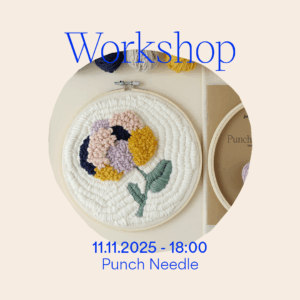 Workshop: Punch Needle am 23. Oktober 2025 — Wandbild oder Untersetzer gestalten | we love handmade