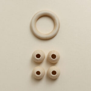 Makramee-Material: Holzring und Holzperlen Natur – Material für Makramee-Projekte | we love handmade